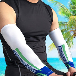 1 pair  Elastic Compression Non-slip Arm Sleeves