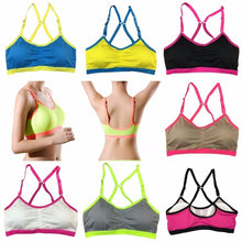 Load image into Gallery viewer, Padded Breathable Stretch Seamless Sports Bra