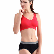 Load image into Gallery viewer, Seamless Padded Crop Top sports bra